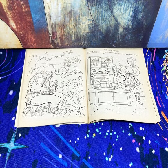 VINTAGE * 1983* MASTERS OF THE UNIVERSE ACTIVITY BOOK * MATTEL x HE-MAN x GOLDEN - Picture 8 of 12